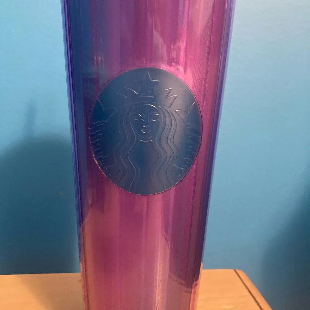 Starbucks Purple Tumbler with Domed Lid 24oz NEW - Picture 2 of 6